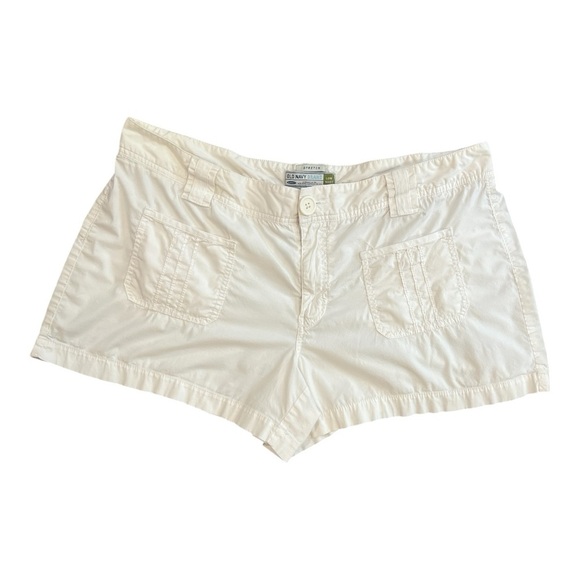 Old Navy Stretch Low Waist White Shorts Size 16 Women - Picture 1 of 9